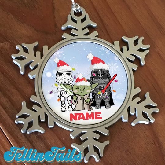 Chibi Star Wars Christmas Ornament, Custom Disney Christmas 2022 Ornament