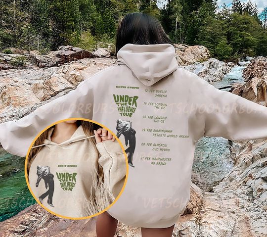 Chris Brown Under The Influence Tour 2 Sides Sweatshirt