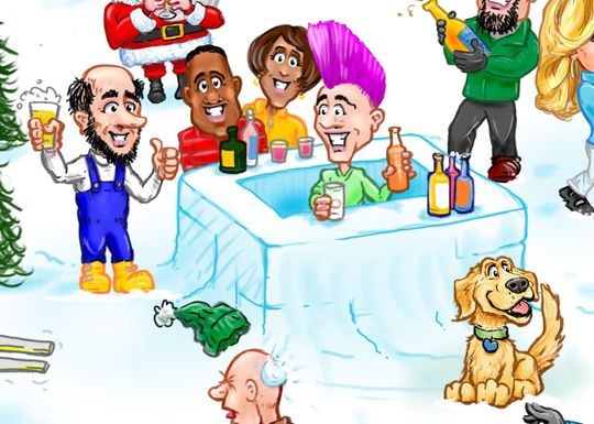 Holiday Fun Ski Mountain Jigsaw Puzzle