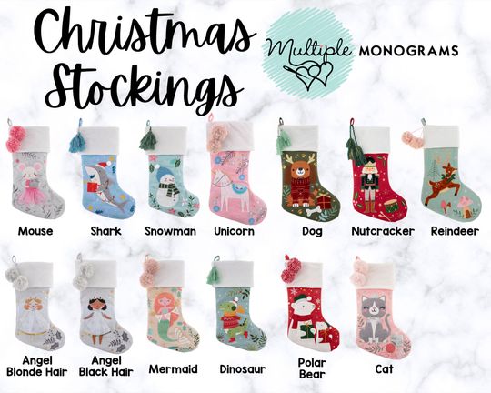 Personalized Christmas Stocking with name embroidered