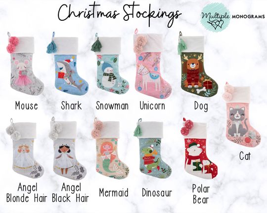 Personalized Christmas Stocking with name embroidered