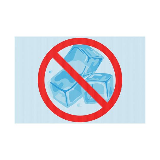 No ICE Symbol Plastic Yard Sign