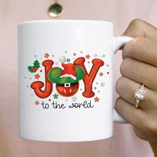 Disney Christmas Mug, Christmas Mickey Mouse Mug, Mickey Cup, Disney Coffee Mug
