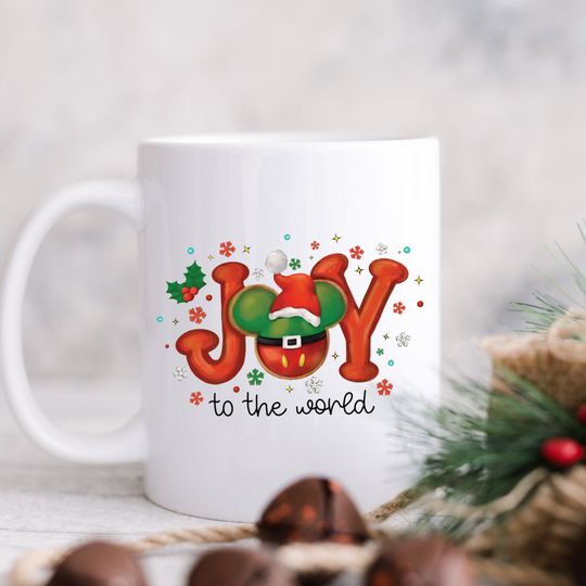 Disney Christmas Mug, Christmas Mickey Mouse Mug, Mickey Cup, Disney Coffee Mug