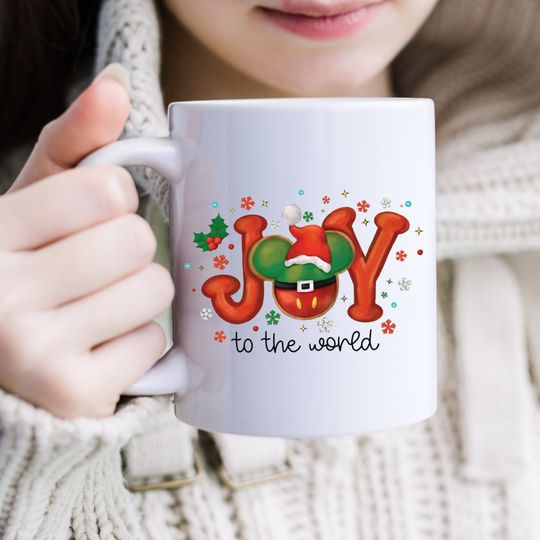 Disney Christmas Mug, Christmas Mickey Mouse Mug, Mickey Cup, Disney Coffee Mug