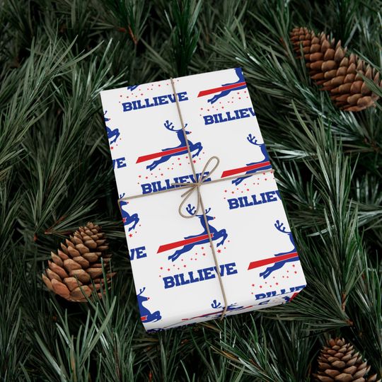 Billieve, Holiday Bills Mafia - Gift Wrapping Paper Rolls for Buffalo Fans