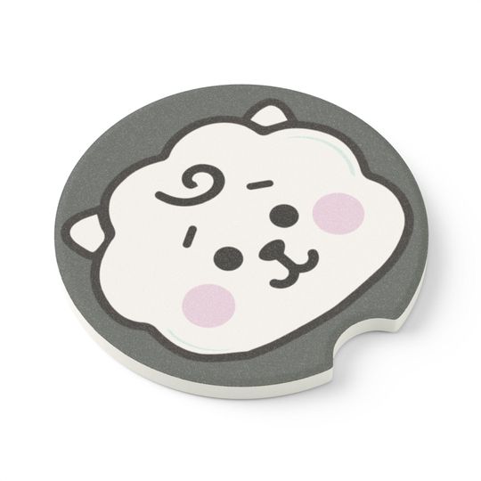 BTS Jin BT21 RJ Soapstone Car Coaster