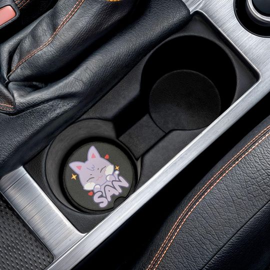 Ateez San Atiny SANdeoki  Soapstone Car Coaster