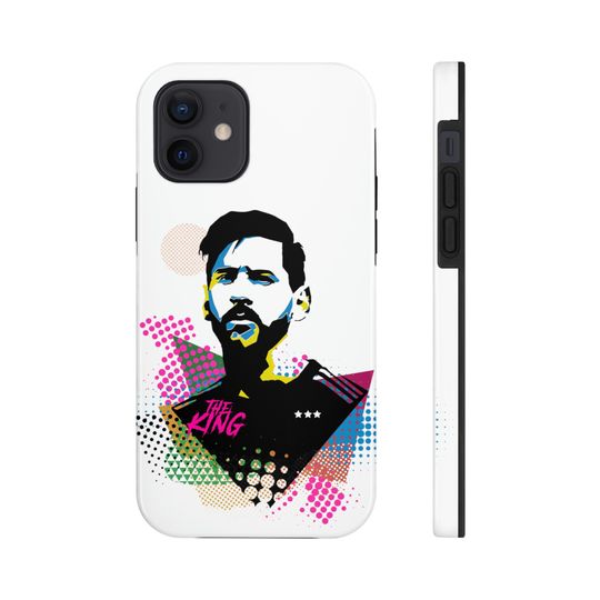 Messi Tough iPhone Case, Aesthetic Football Cover, Gift for Dad