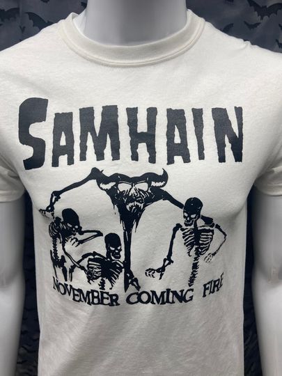Tshirt Samhain November Coming Fire horror punk Gothic Deathrock Goth