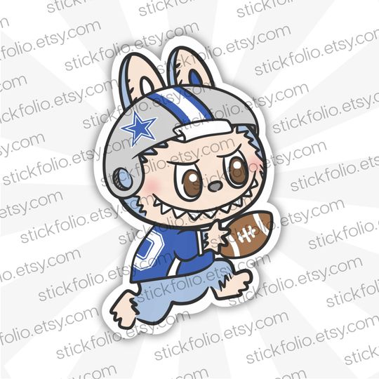 Dallas Cowboys Labubu Sticker