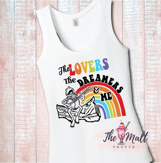 MALT SHOPPE Muppets Kermit Rainbow Connection Lovers Dreamers and Me Disneyland Disney World Tank