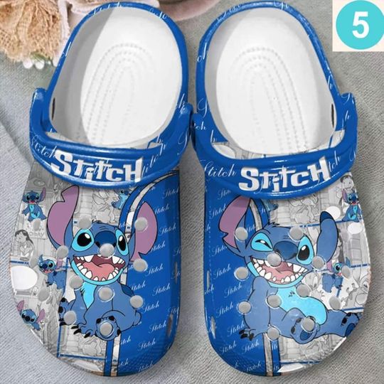 Personalized Lilo Stitch Crocband Clogs, Gift Mothers day