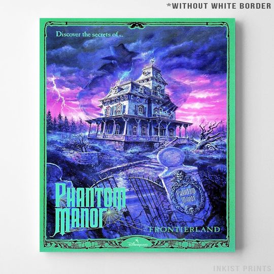 Disneyland Decor, Phantom Manor, Disneyland Poster