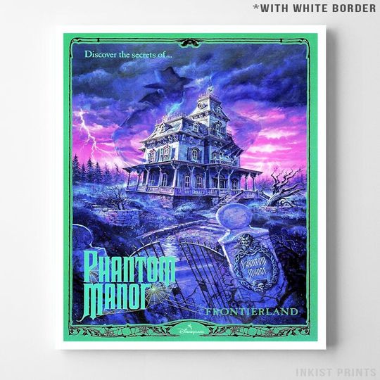 Disneyland Decor, Phantom Manor, Disneyland Poster