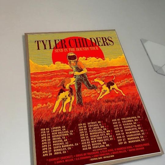 2023 Tyler Childers Tour - Send In The Hounds Tour POster