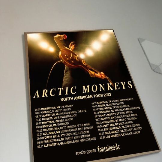 Arctic Monkeys 2023 Tour Poster