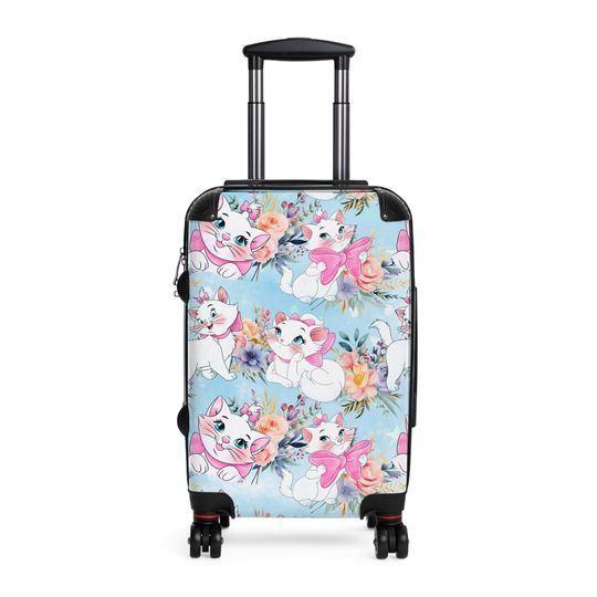 Seamless Marie Aristocats Floral Custom Design Rolling Suitcase