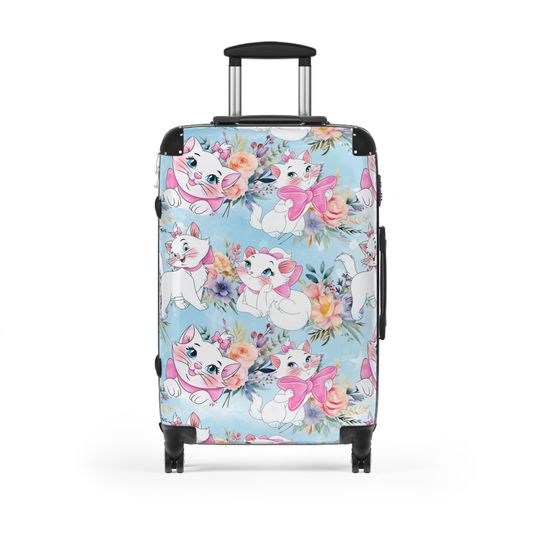 Seamless Marie Aristocats Floral Custom Design Rolling Suitcase