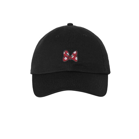 Minnie Mouse Bow embroidered Hat Polka Dot Mouse Bow Magic Kingdom, Disney Trip cap