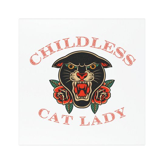 CHILDLESS CAT LADY Car Magnet | Kamala 2024