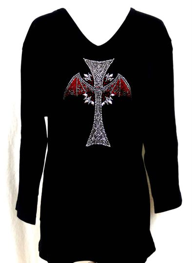 Regular Size Capri Length Leggings Embellished Rhinestone