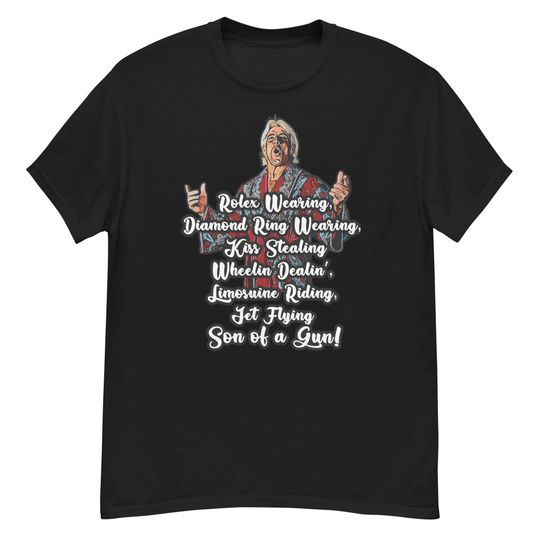 Ric flair tshirt 80s wrestling tee