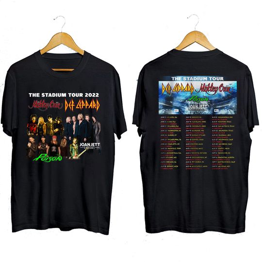 The Stadium Tour 2022, Motley Crue Shirt,Def Leppard Motley Crue Poison Tshirt