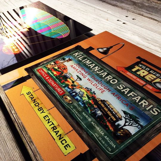 Disneyland Resort Attraction and Transportation Vehicles Poster