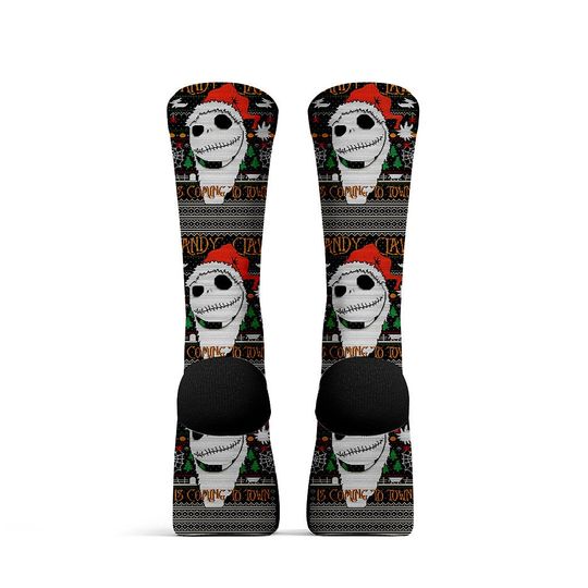 Disney Christmas Jack Skellington Sock, Nightmare Before Christmas Sally Oogie Boogie