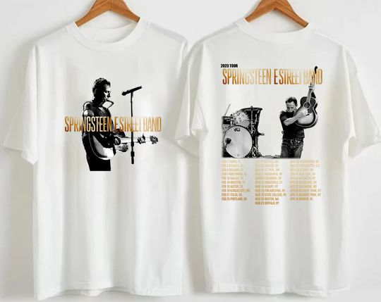 Bruce Springsteen And The E Street Band Tour Shirt
