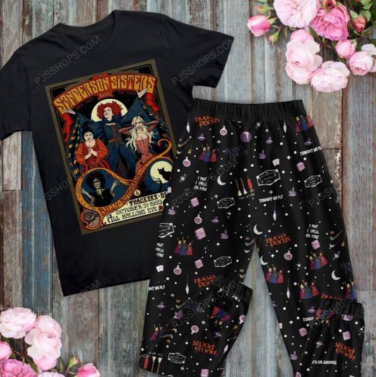 Hocus Pocus Sanderson Sisters Pajamas Set Sleepwear