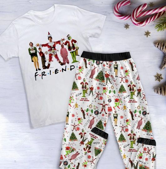Friends Christmas Movie Pajama Set