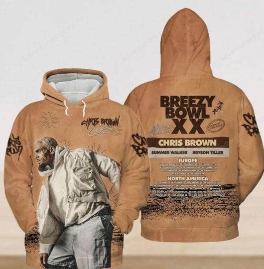 Chris Brown 3D Hoodie Graphic Sweatshirt