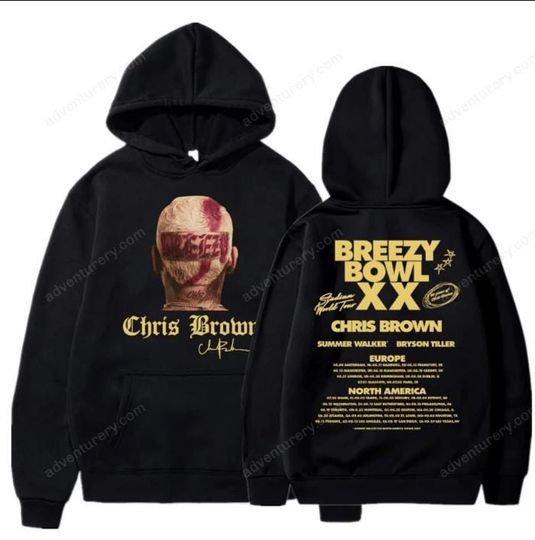 Chris Brown Breezy Bowl XX Concert Hoodie