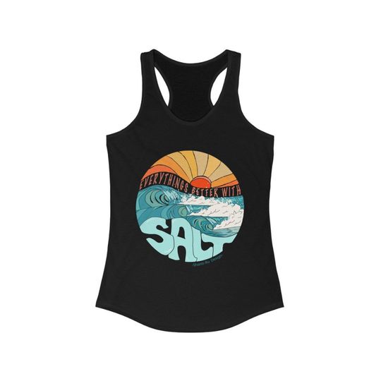 Graphic Surf tank top, Retro Racerback Tank