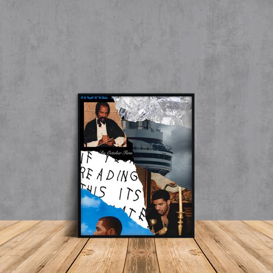 Drake Album Collage Poster