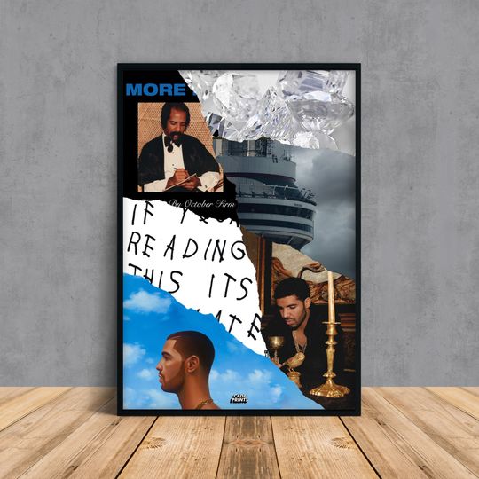 Drake Album Collage Poster