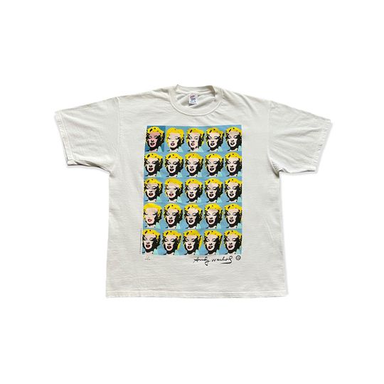 Vintage 90s Andy Warhol Marilyn Monroe T-Shirt, Pop Art, Museum, Surrealism