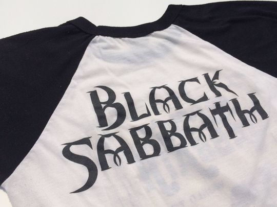Vintage 80s Black Sabbath Tour Baseball Tee