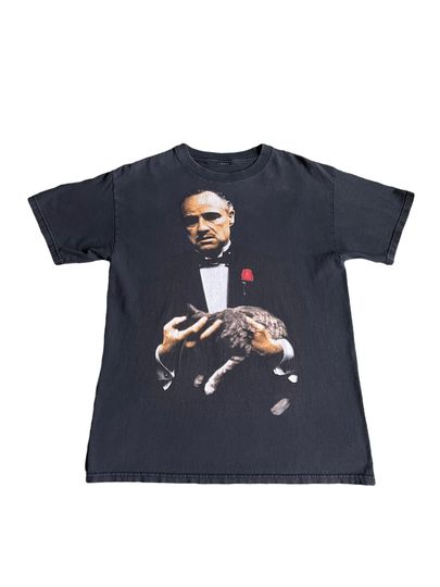 Vintage The Godfather Holding Cat T-Shirt, Classic Gangster Movie, Mafia, Sopranos