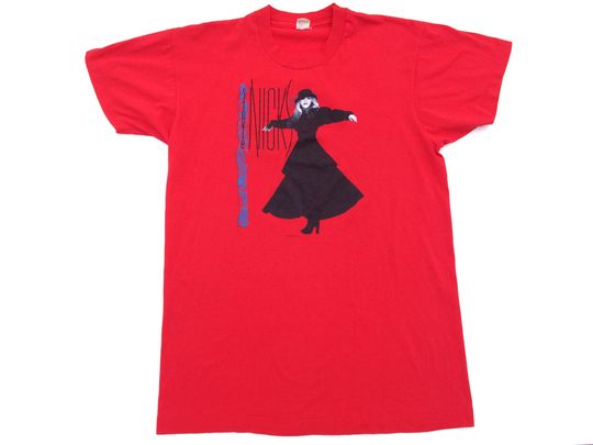 Vintage 80s Stevie Nicks Rock A Little Witchy Tour T-Shirt