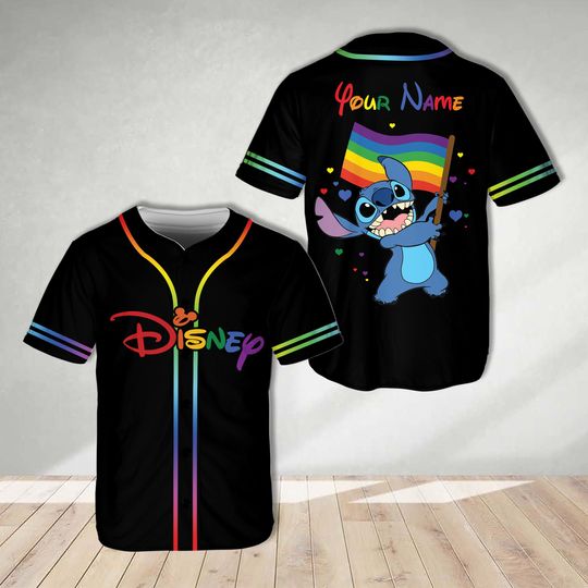 Disneyy Pride Month Baseball Jersey Ddisneyland Baseball Jersey