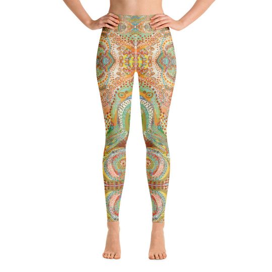 Aboriginal Tracks Yoga Leggings