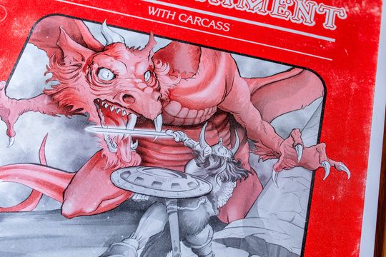 Slayer - 1980s Dungeons & Dragons player's manual gig poster