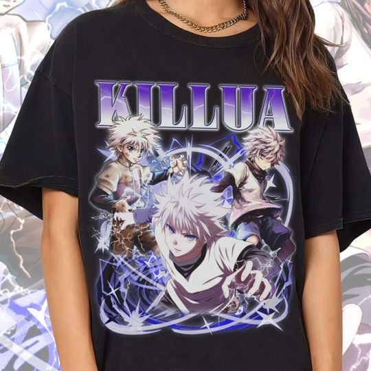killua shirt Anime Vintage T Shirt