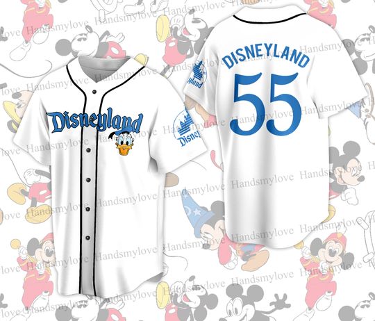Custom Disneyland Baseball Jersey Vacation Matching