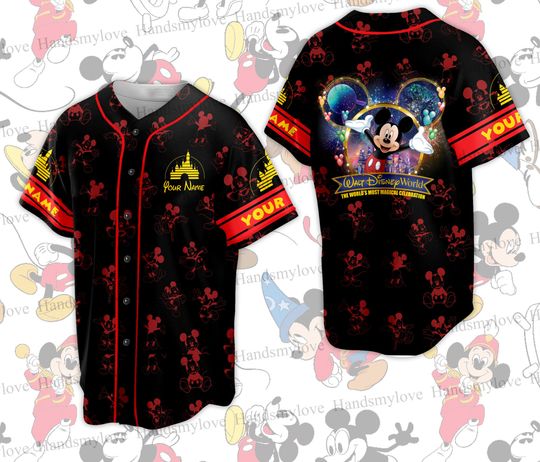 Custom Disneyland Baseball Jersey Vacation Matching
