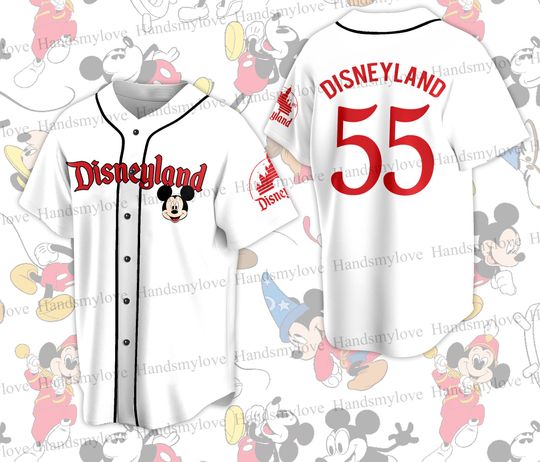 Custom Disneyland Baseball Jersey Vacation Matching