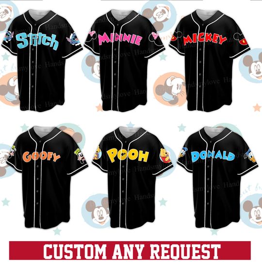 Custom Disneyland Baseball Jersey